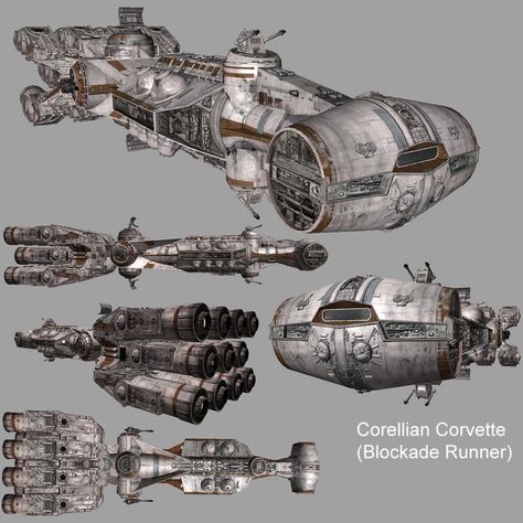 Jason Minor - Star Wars Galaxies: Corellian Corvette Star Wars Corvette, Corellian Corvette, Star Wars Ships Design, Star Wars Illustration, Star Wars Ships, 3d Modelling, Model Ships, Star Wars, Miniatures