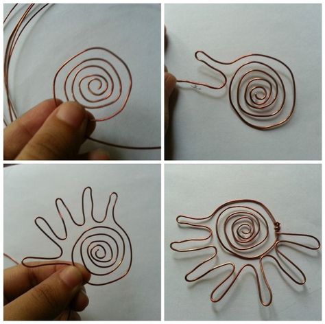 Doodle Sun, Sun Diy, Wire Sun, Wire Wrapping Jewelry, Wire Pendants, Wrapping Jewelry, Wire Jewelry Tutorial, Wire Pendant, Wire Sculpture