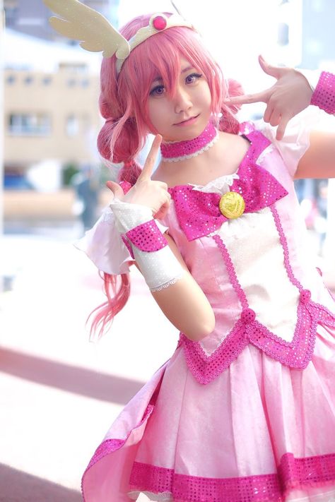 Smile Precure Cosplay, Glitter Force Cosplay, Magical Girl Cosplay, Miyuki Hoshizora, Glitter Force Costume, Precure Cosplay, Reika Aoki, Glitter Lucky, Precure Fanart