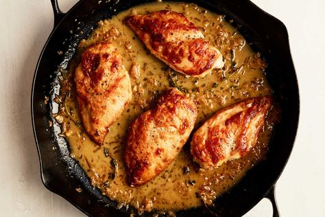 Chicken Breasts With Lemon Recipe - NYT Cooking New York Times Recipes, Nyt Recipes, Easy Skillet Chicken, Marinated Lamb, Marinating Chicken Breast, Chicken Stroganoff, Easy Chicken Breast, Nyt Cooking, Food Chicken