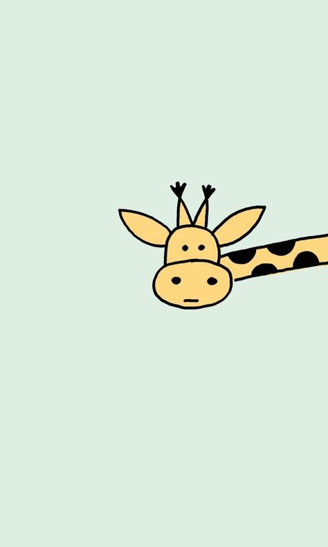 Giraffe Wallpaper, Cartoon Giraffe, Wallpaper Doodle, Cute Desktop Wallpaper, Simple Iphone Wallpaper, Cute Giraffe, Funny Phone Wallpaper, Cartoon Wallpaper Iphone, Cute Simple Wallpapers