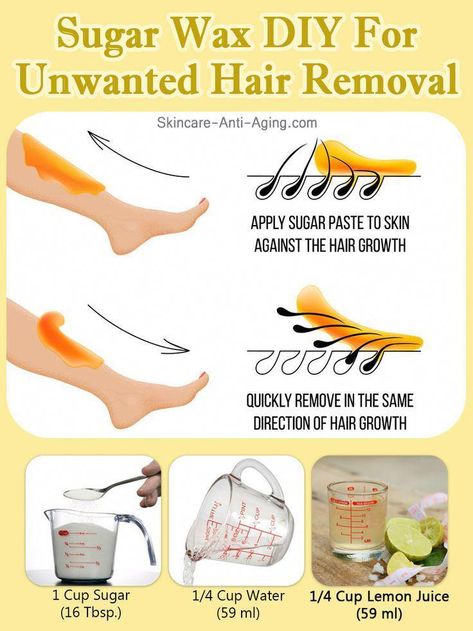 Diy Hair Removal, Sugar Wax Diy, Wax Diy, Hair Removal Diy, Sugar Waxing, Simple Hair, Unwanted Hair Removal, Unwanted Hair, Diy Hair