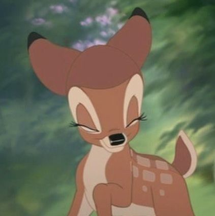 Bambi Pfp Aesthetic, Bambi Aesthetic Icon, Bambi Profile Picture, Cute Disney Pfp, Bambi Matching Pfp, Pfp Aesthetic Disney, Bambi And Feline, Disney Matching Pfp, Faline Bambi