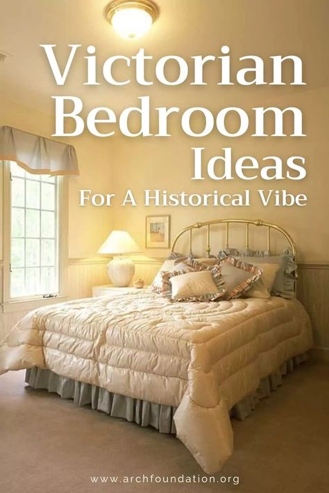 43+ Victorian Bedroom Ideas For A Historical Vibe 2024 Victorian Bedroom Wallpaper, Simple Victorian Bedroom, Neutral Victorian Bedroom, Victorian Bedroom Bloxburg, Sims 4 Victorian Bedroom, White Victorian Bedroom, Victorian Inspired Bedroom, Victorian Bedrooms, Victorian Style Interior