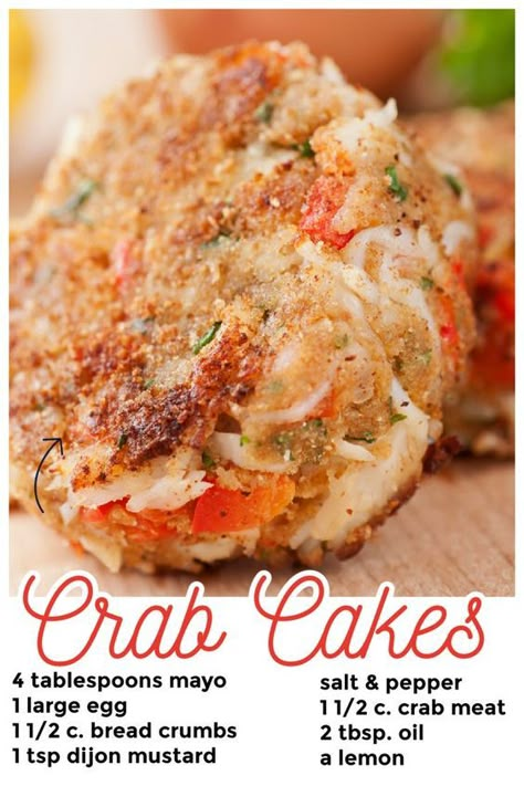 Can Crab Meat Recipes, Crab Recipes Healthy, Crab Cake Recipe Easy, Crab Recipes Easy, Best Crab Cakes, Crab Cakes Easy, Crab Cake Recipes, Seafood Dish Recipes, Crab Meat Recipes