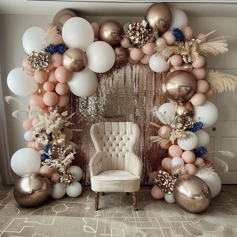 🌸🎈 Add a touch of magic to your party with our beautiful balloon floral arch! 🎉✨ Create a picture-perfect setting that will leave a lasting impression on your guests. Pin now to inspire your party planning with our stunning balloon decor ideas! #PartyIdeas #BalloonFloralArch #MemorableParty #PinterestInspiration 🌺🎈 Balloon Decor At Wedding, Circle Arch With Balloons, Balloon Arch Backdrop Ideas, 60th Birthday Ideas For Mom Decoration Backdrops, 70th Birthday Backdrop Ideas, 70 Birthday Party Ideas Decorations, 75 Birthday Decoration Ideas, 70th Bday Party Ideas For Mom, 70 Birthday Party Ideas Mom