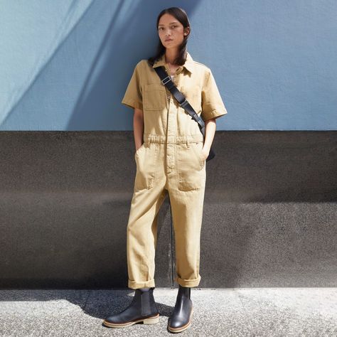 One And Done, Coverall Jumpsuit, Suit Jumpsuit, Leisure Suit, Cotton Jumpsuit, Cotton Textile, Summer Jeans, Black Chelsea Boots, Jumpsuit With Sleeves