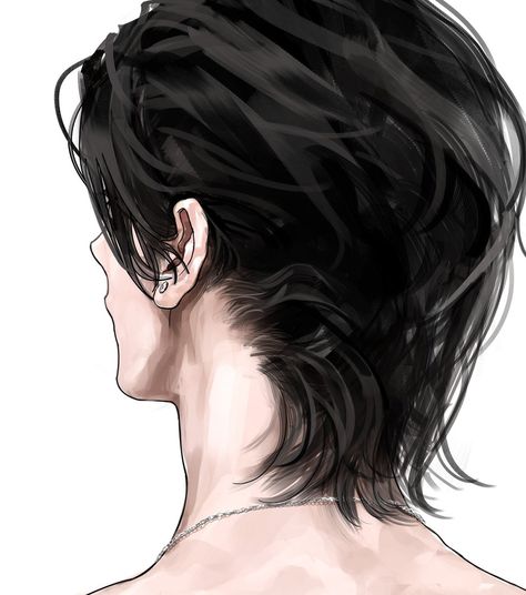 Hair References Drawing, Anime Boy Sketch, Cool Anime Guys, Aesthetic People, Favorite Hairstyles, Hair Reference, Alam Yang Indah, Art Tutorials Drawing, Digital Art Tutorial