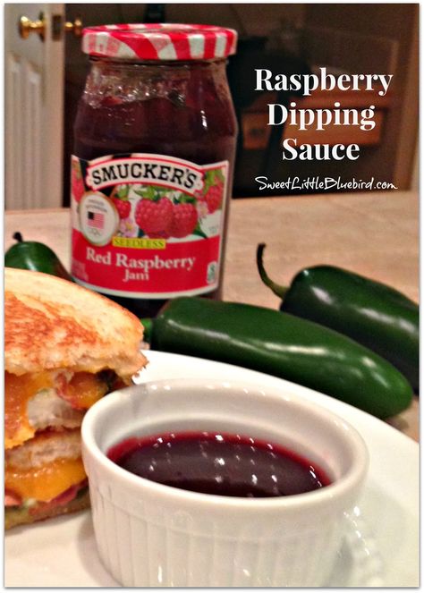 With today being Super Bowl Sunday and all the jalapeño poppers being made, I thought I would share how to make quick and easy raspberry sauce, my favorite dip for jalapeño poppers!  This sauce is ready in under a minute! All you need – seedless raspberry preserves and water, that’s it!  It’s great over ice cream and pancakes, and...Read More Jalapeno Popper Dipping Sauce, Raspberry Dipping Sauce, Jalapeno Dipping Sauce, Easy Dipping Sauce, Jalapeño Poppers, Berry Sauce, Dipping Sauces Recipes, Sweet Dips, Jalapeno Popper