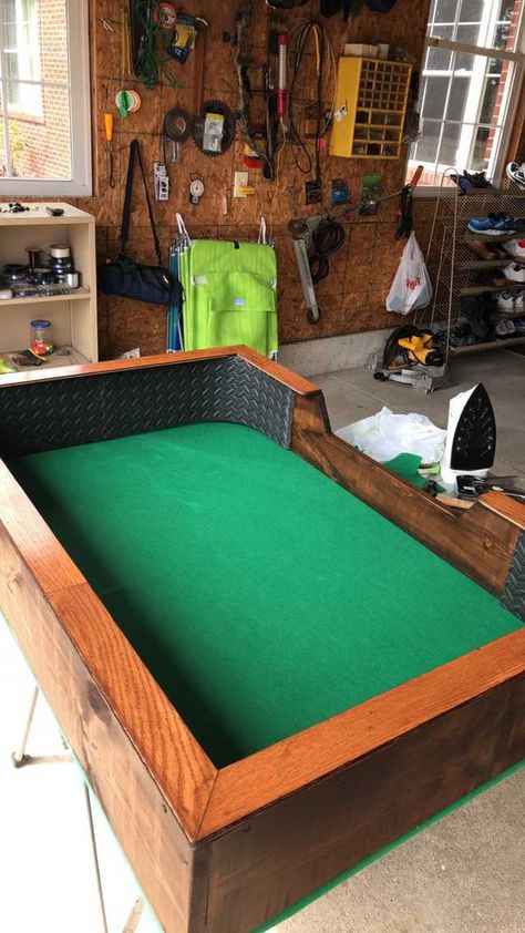 DIY Craps Table 4 Feet - Imgur Dice Table Diy, Diy Craps Table Ideas, Craps Table Diy, Dog Games Diy, Dice Table, House Diys, Craps Table, Diy Dice, Rolling Table