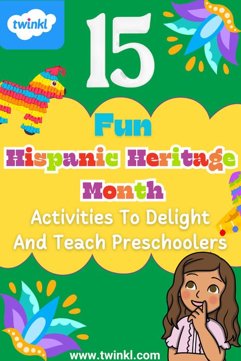 15 Fun Hispanic Heritage Month Activities To Delight And Teach Preschoolers Blog Hispanic Heritage Month Preschool, Hispanic Heritage Activities, Hispanic Heritage Month Bulletin Board, Hispanic Heritage Month Crafts, September Preschool, Hispanic Heritage Month Activities, Latino Culture, Hispanic Culture, Preschool Class