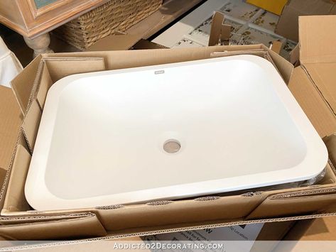 Shallow Undermount Bathroom Sink, Shallow Bathroom Sink, Under Mount Sink Bathroom, Shallow Sink, Square Bathroom Sink, Drop In Bathroom Sinks, Deep Sink, Bifold Closet Doors, Drip Edge