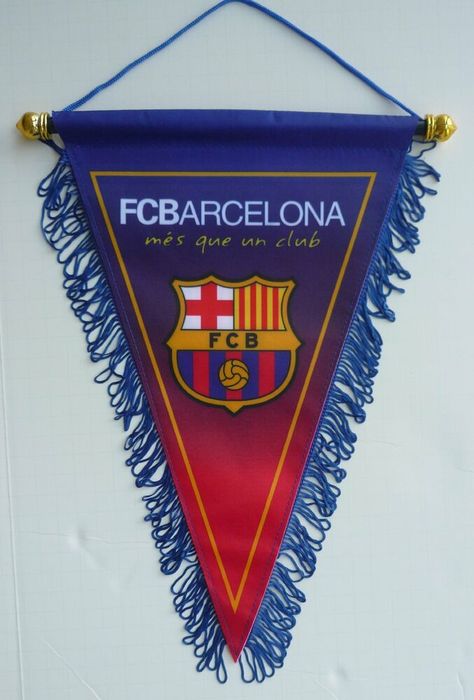 Barcelona Badge, Barcelona Shirt, Barcelona Jerseys, Logo Football, Sports Flags, Soccer Logo, Barcelona Soccer, Barcelona Football, Banner Flag