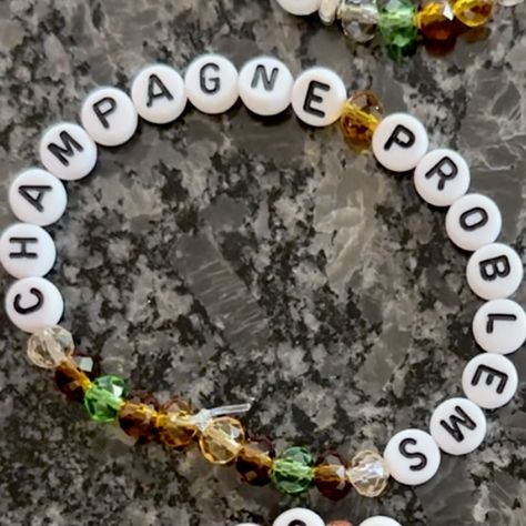 Champagne Problems Bracelet, Swiftie Bracelet, Swiftie Bracelets, Taylor Bracelets, Taylor Bracelet, Eras Bracelets, Swift Bracelet, Swift Bracelets, Champagne Problems