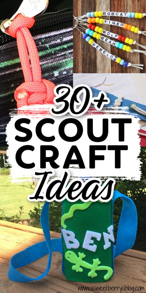 Keep your kids busy with these scout craft ideas! Great ideas for a troop or just you little one at home! #kids #kidscrafts #scouts #girlscouts #boyscouts Scouts Activities Ideas, Cubscout Lion Activities, Beavers Scouts Activities Ideas, Summer Camp Arts And Crafts For Kids, Tiger Scouts Activities, Wolf Den Meeting Ideas, Girl Scout Games Indoor, Cub Scout Wolf Den Activities, Cub Scout Camping Activities