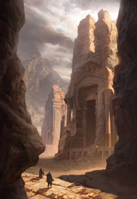 ArtStation - Discover the ruins, Taewon Hwang Dnd Things, Creation Art, Heroic Fantasy, Oc Drawings, 다크 판타지, Fantasy City, Art Disney, Fantasy Setting, Fantasy Places