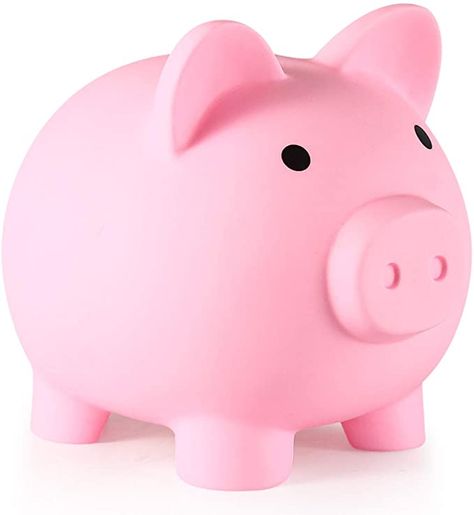 Amazon.com: Piggy Bank, Unbreakable Plastic Money Bank, Coin Bank for Girls and Boys, Medium Size Piggy Banks, Practical Gifts for Birthday, Christmas, Baby Shower (Pink) : Toys & Games Pink Piggy Bank, Large Piggy Bank, Easter Baby Shower, Toy Money, Money Saving Box, Baby Shower Pink, Money Jars, Easter Baby, Kids Money