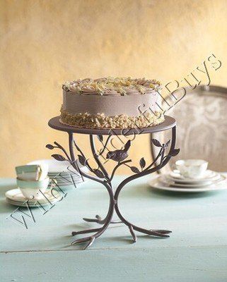 Birdie Cake, Iron Cake Stand, Pretty Cake Stands, Bird Branch, Bird Cake, Cake Pedestal, Cake Pop Stands, Cake And Cupcake Stand, Personalized Gift Ideas