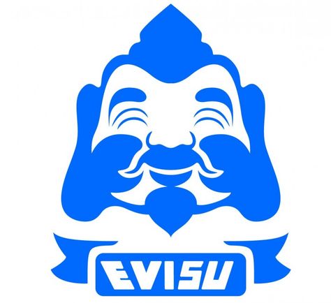 Evisu Logo, Brand Logo, Media, High Quality, Red, Blue