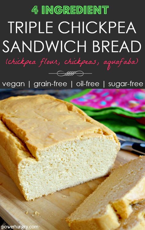 Chickpea Flour Recipes, Chickpea Sandwich, Keto Bread Recipe, Savoury Pies, Grain Free Bread, Medicine Tips, Low Carb Vegan, Oil Free Vegan, Vegan Bread