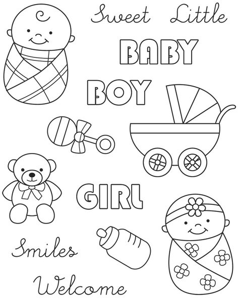 Boy Coloring Pages, Lézervágott Fa, Baby Mehndi Design, Scrapbook Bebe, Moldes Para Baby Shower, Boy Coloring, Baby Shower Clipart, Desain Quilling, Baby Drawing