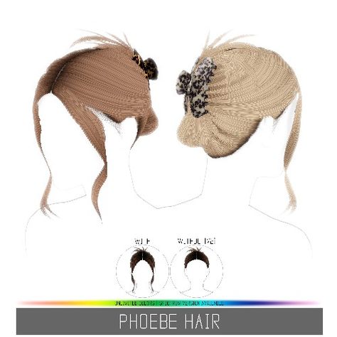 Simpliciaty's Phoebe Hair - The Sims 4 Create a Sim - CurseForge Sims 4 Clip Hair, Sims 4 Hair Claw Clip, Sims 4 Cc Hair Clip, Sims 4 Cc Claw Clip Hair, Sims 4 Claw Clip Hair, Hair Sims 4 Cc Alpha, Sims 4 Updo, Sims 4 Cc Hair Updo, Sims 4 Hair Alpha