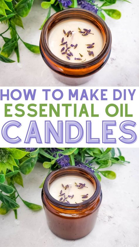 Diy Essential Oil Candles, Essential Oil Candle Blends, Essential Oil Candle Recipes, Oil Candles Diy, Diy Natural Candles, Homemade Candle Recipes, Essential Oil Candles Diy, Candle Making Recipes, Soy Wax Candles Diy