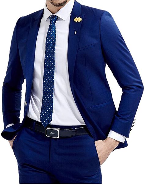 Available in Modern and Slim fits Notched lapel Imported Matching vest available Coordinating blue flat-front pants available in Modern and Extreme Slim Fits Super 120's Wool Side vents Two-button closure Available in sizes for Men and Boys Color: Blue Shop Now: https://www.mensusa.com/products.aspx?id=48566 #meninblue #mensfashion #mensstyle #fallfashion #winteroutfits #weddingdress #mensusa #classic #luxurylifestyle #fashionwear #trending Royal Blue Suit Wedding, Blue Wedding Suits, Formal Suits Men, Suits Groom, Terno Slim, Royal Blue Suit, Blue Suit Men, Blue Suit Wedding, Royal Blue Wedding