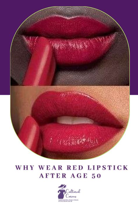 Yes, you CAN wear red lipstick. Red lipstick is a timeless beauty staple that transcends age and holds a special allure for women over 50. Red lips will transform your look. Click the link below for several reasons why you can rock red lipstick. #redlipstick #overage50beauty #over50style Dior Lipstick, Wear Red Lipstick, Rouge Lipstick, Revlon Super Lustrous, Curvy Fashionista, Lipstick Brands, Neutral Undertones, Age 50, Maybelline Super Stay