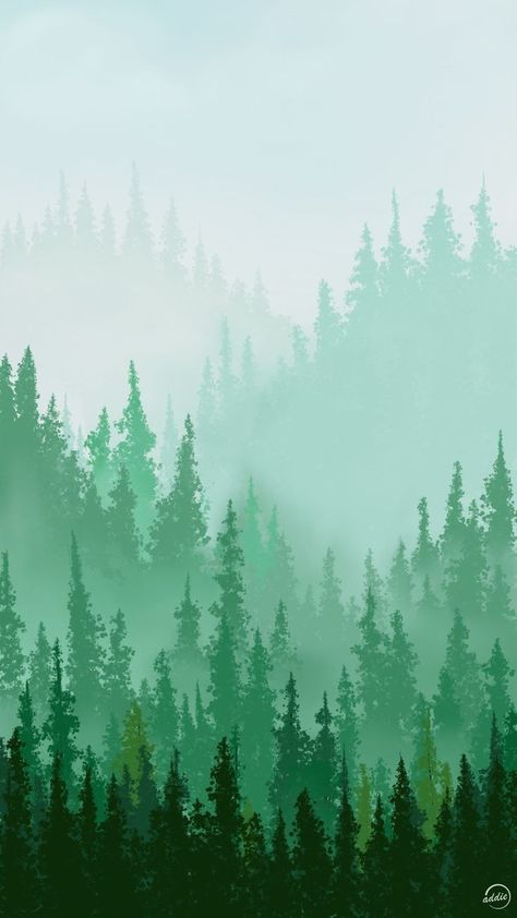 Painted Forest Background, Forest Painting Background, Forest Wallpaper Drawing, Digital Forest Art, Drawing Forest Background, How To Draw Forest Background, Pine Forest Illustration, Pine Wallpapers, Forest Art Background