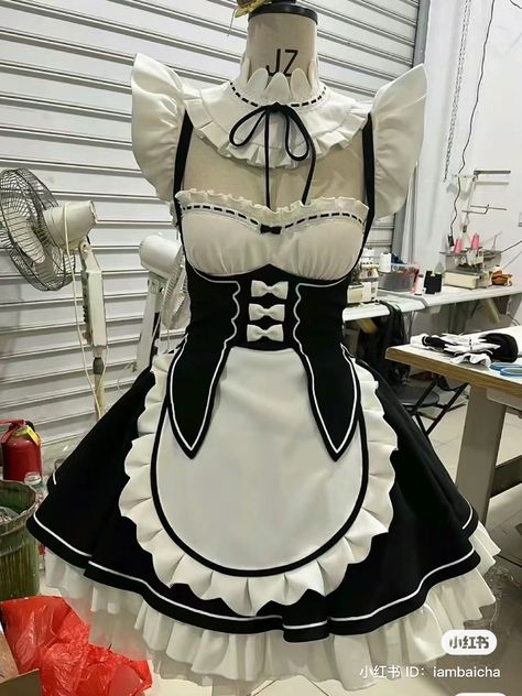 Medieval Belt, Maid Cosplay, Maid Outfit, Maid Dress, Korean Outfits, Outfits Aesthetic, Skirt Outfits, Clothing And Shoes, Dress Skirt