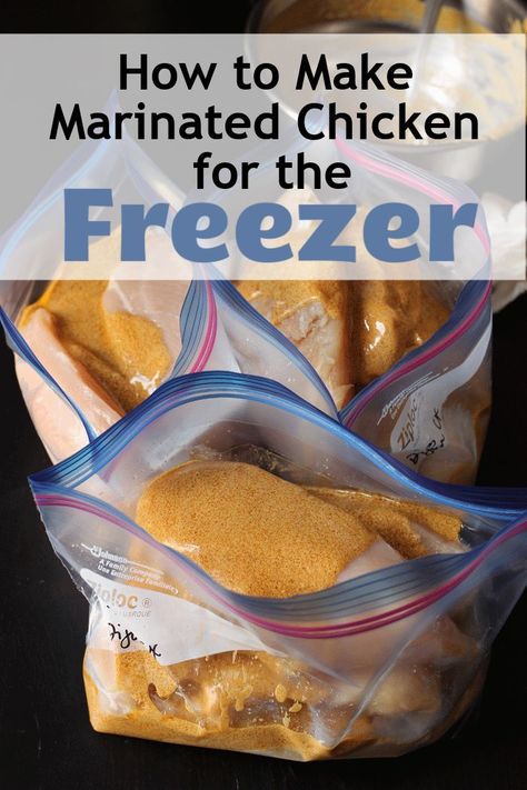 Batch Cooking Freezer, Chicken Breast Marinade Recipes, Freezing Chicken, Healthy Chicken Marinade, Chicken Breast Marinade, Grilled Buffalo Chicken, Chicken Freezer Meals, Budget Freezer Meals, Marinating Chicken Breast