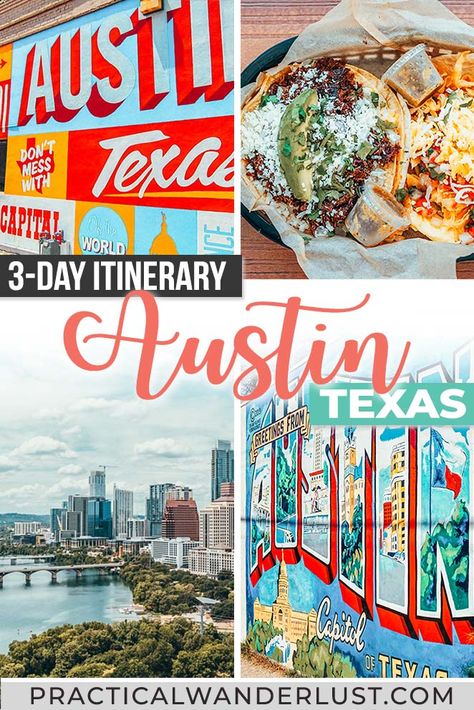 The Perfect Weekend in Austin, Texas: 3 Day Itinerary Weekend In Austin Texas, Austin Trip, Austin Texas Travel, Texas Aesthetic, Weekend In Austin, Austin Travel, Texas Things, Lady Bird Lake, Colorful Murals