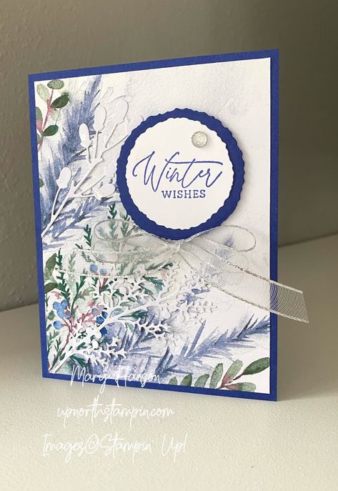 Stampin Up Winter Meadow Cards, Stampin Up Magical Meadow Cards, Christmas Card Sentiments, Winter Meadow, Stamped Christmas Cards, Stamping Cards, Winter Wishes, Magical Winter, Stampin Up Christmas Cards