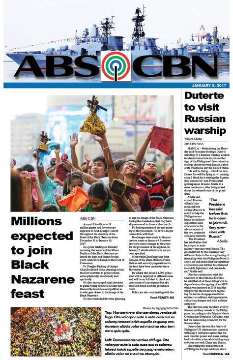 ABS-CBN is a news network in the Philippines and I'm attempting to design a newspaper using THEIR content. English Newspaper Articles, Magazine Examples, Comic Strip Template, Newspaper Collage, Pranks Pictures, Boyfriend Pranks, Vice Ganda, Newspaper Layout, Newspaper Front Pages