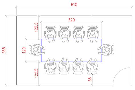 Ultimate guide for choosing the right meeting and conference table. Detailed information for size, dimension and number of seats for the available room space. Meeting Room Design Office, Office Layout Plan, Meeting Room Furniture, Meeting Table Office, Office Space Planning, Conference Room Design, Meeting Room Design, Meeting Room Table, Office Floor Plan