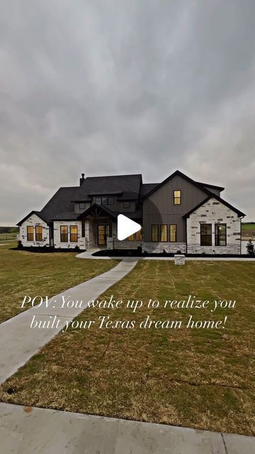 SWP Custom Homes on Instagram: "Another Texas stunner. Would you believe there are TWO kitchens, TWO living rooms, TWO primary suites? Multi-generational living at its best! #builder #texasbuilder #godley #granbury #texashomes # Texas #exteriordesign" Texas Exterior Home, Texas Style Homes, Two Living Rooms, Generational Living, Texas Style, Texas Homes, April 22, Exterior Design, Custom Homes