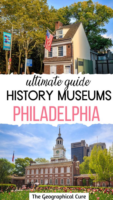 Pinterest pins for history museums in Philadelphia Philadelphia Historical Sites, Us Landmarks, Philadelphia History, Museum Guide, East Coast Usa, Historic Landmarks, Best Vacation Destinations, Road Trip Destinations, Travel Culture