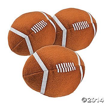 Go for the win with these plush footballs! Easy to toss and easy to catch, these soft footballs are fun for little hands - and big hands too! Use these plush ... Baby Boy Football, Football Party Favors, Sports Bedding, Big Hands, Buckwheat Cake, Rams Football, Football Cake, Bedding Sets Online, Football Ball