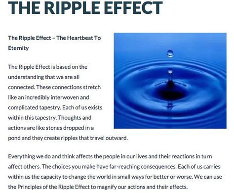 The Ripple Effect: How Your Actions Impact the World The Ripple Effect, Taboo Topics, Ripple Effect, We Are All Connected, Hold Hands, Small Acts Of Kindness, Rocket Science, Question Everything, Wellness Blog