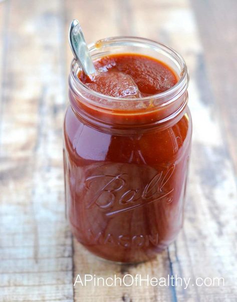 Copycat Sweet Baby Ray's BBQ Sauce {Made from Scratch} - A Pinch of Healthy Tomato Ketchup Recipe, Sweet Baby Rays, Sweet Baby Rays Bbq Sauce, Homemade Ketchup Recipes, Sweet Baby Ray, Ketchup Recipe, Homemade Ketchup, Homemade Condiments, Sauce Pasta