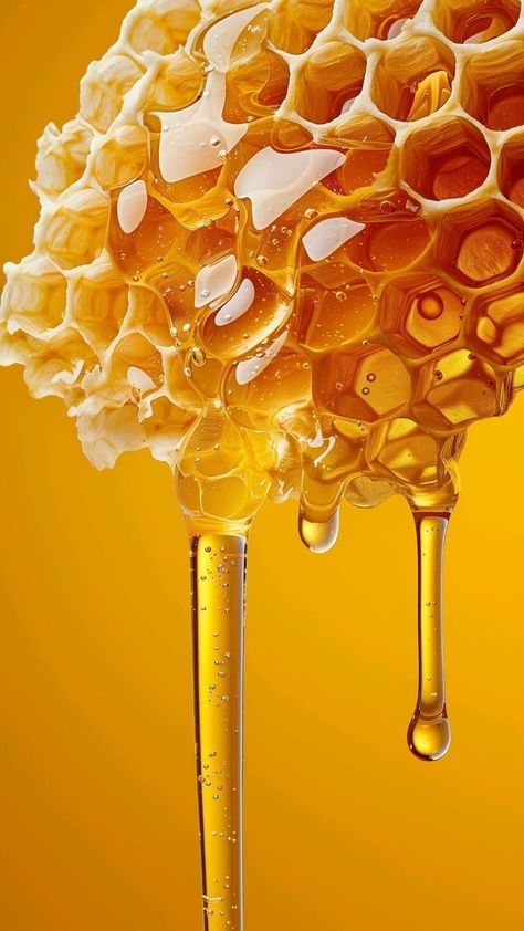 Honey Background Design, Honeycomb Aesthetic, Honeycomb Photography, Vanessa Davis, Honeycomb Wallpaper, Attractive Wallpapers, Honey Photography, Yellow Aesthetic Pastel, Honey Bee Decor