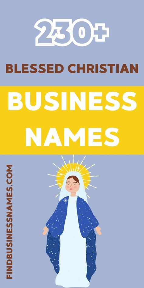 Introducing a collection of inspiring and meaningful Christian business names to elevate your brand. 

Find the perfect name that reflects your faith and values. 

Explore our curated list for your blessed business venture. 

#ChristianBusinessNames Christian Brand Name Ideas, Christian Brand Names, Christian Business Names Ideas, Biblical Business Names, Cute Business Names, Cafe Names Ideas, Charity Names, Religious Names, Store Names Ideas