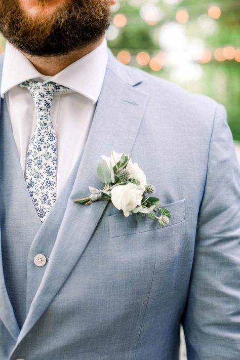 4 Stunning Spring Wedding Colors | The Wedding Guys Natural Outdoor Wedding, Greenery Boutonniere, Pastel Wedding Theme, Pink Boutonniere, Champagne Tie, Wedding Tux, Groom Wedding Attire, Groomsmen Outfits, February Wedding