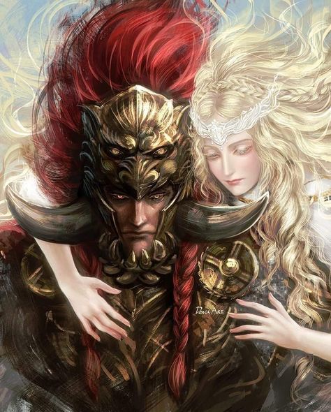 Radahn And Miquella, Miquella And Radahn, Radahn Consort Of Miquella, Miquella Elden Ring, Starscourge Radahn, Soulsborne Art, Dark Souls Artwork, Costume Viking, The Vow