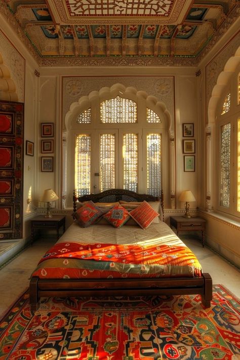 Dr Room, Asian Bedroom, Open Living Room Design, Asian House, Indian Bedroom, Dream Bedroom Inspiration, Asian Interior, Indian Home Interior, Sleepover Games