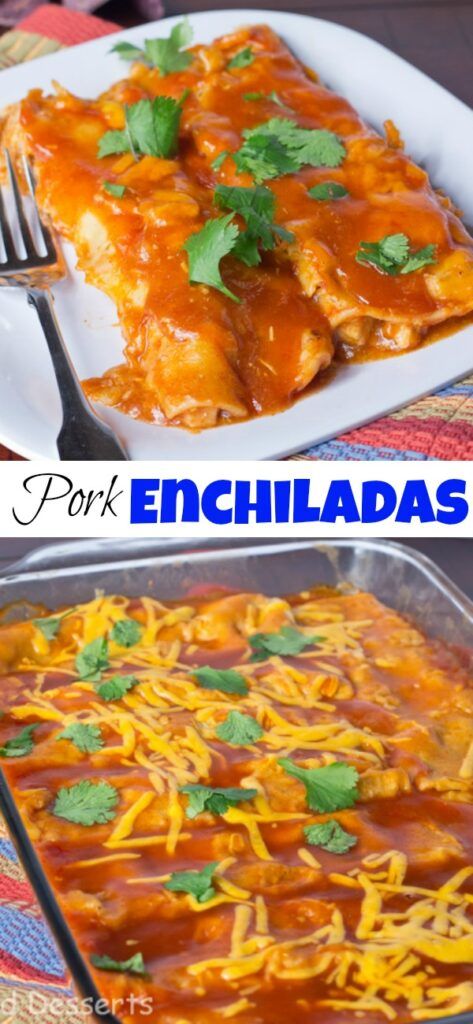 Pork Enchiladas - turn pulled pork into the most delicious homemade enchiladas!  Great use of leftovers or when you are just craving Mexican food! Enchiladas Pork Easy, Leftover Pork Enchiladas, Pulled Pork Enchiladas Easy, Pulled Pork Leftover, Creamy Italian Sausage Soup, Leftover Pork Roast, Pulled Pork Enchiladas, Recipes Using Pork, Pork Enchiladas