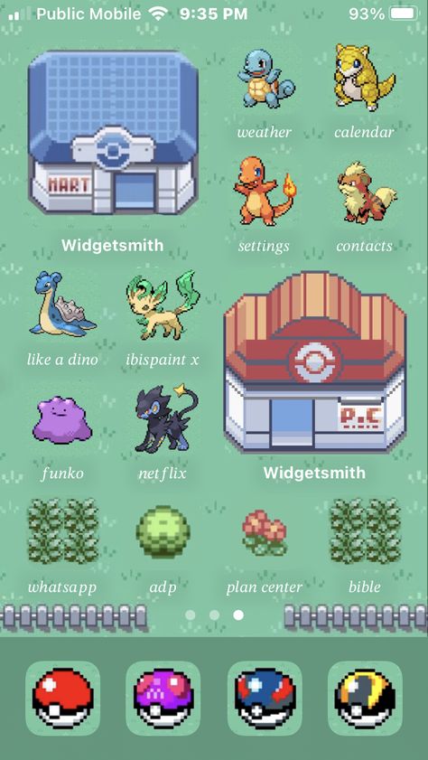 Pokemon Phone Layout, Iphone Wallpaper Pokemon, Homepage Ideas, Wallpaper Layouts, Pokemon App, Wallpaper Pokemon, Icon Background, Phone Customization, Ghost Pokemon