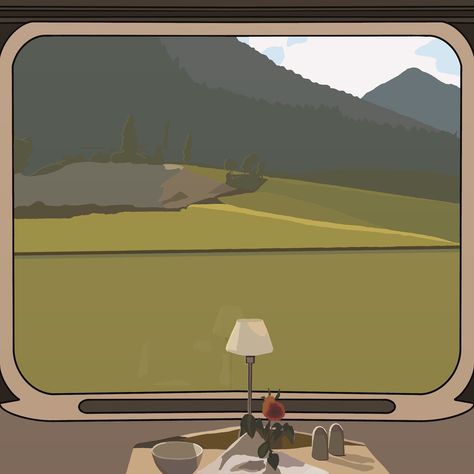 Train Window Train View Window, Train Window Illustration, Train Window Aesthetic, Train Window View Video, Indian Train Window View, Vastu House, Window Illustration, Window Drawing, Sea Illustration