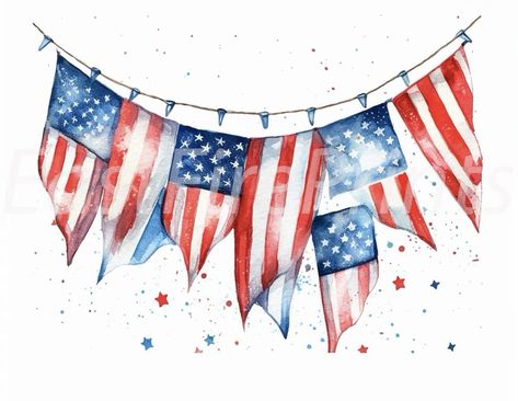 Fb Background, 4th Of July Clipart, 4th Of July Images, Lilly Prints, 4th July Crafts, Patriotic Art, Blue Crafts, American Flags, Flag Art